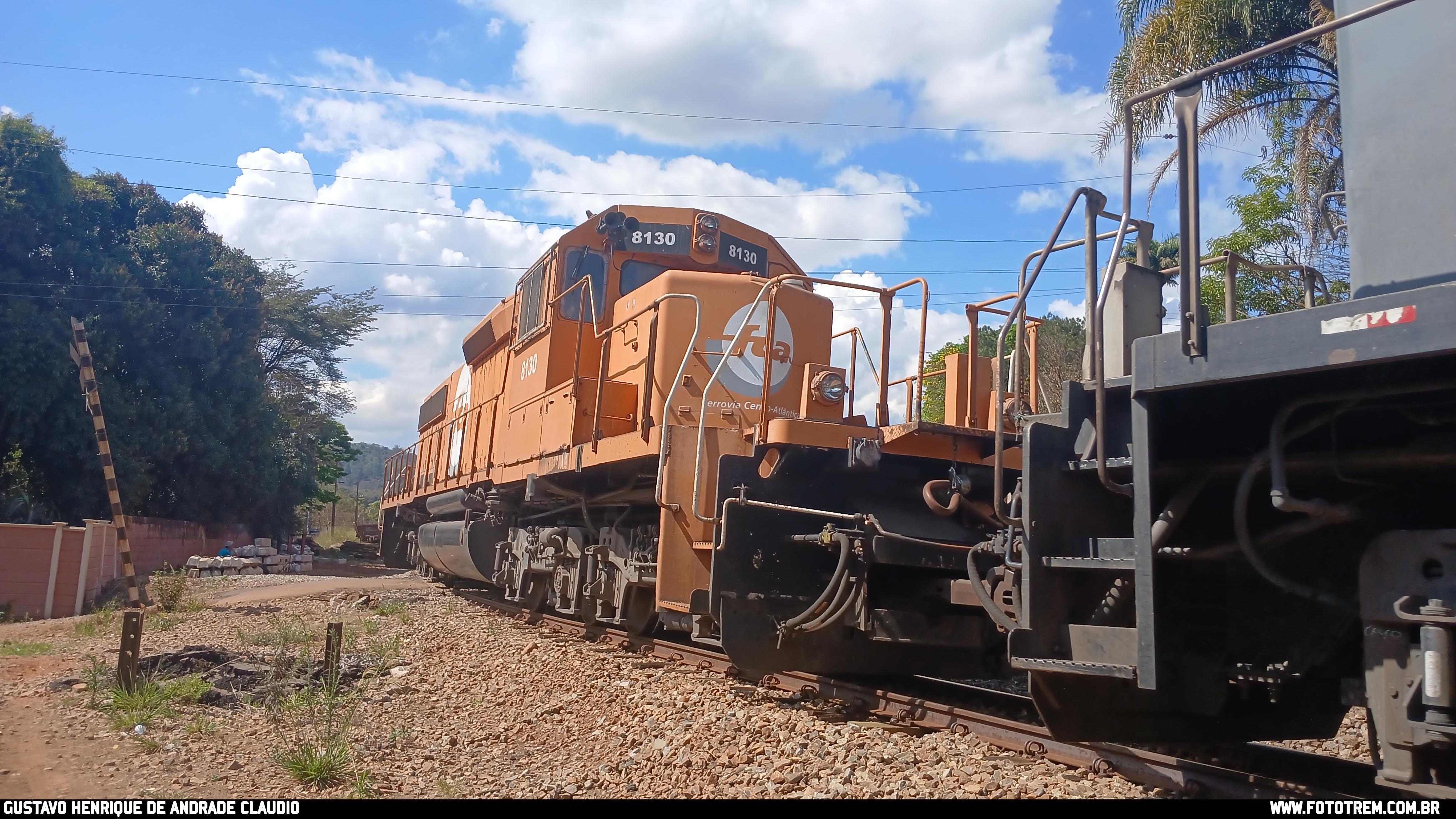 FCA EMD SD40-2 BB 8130 em Mateus Leme · MG