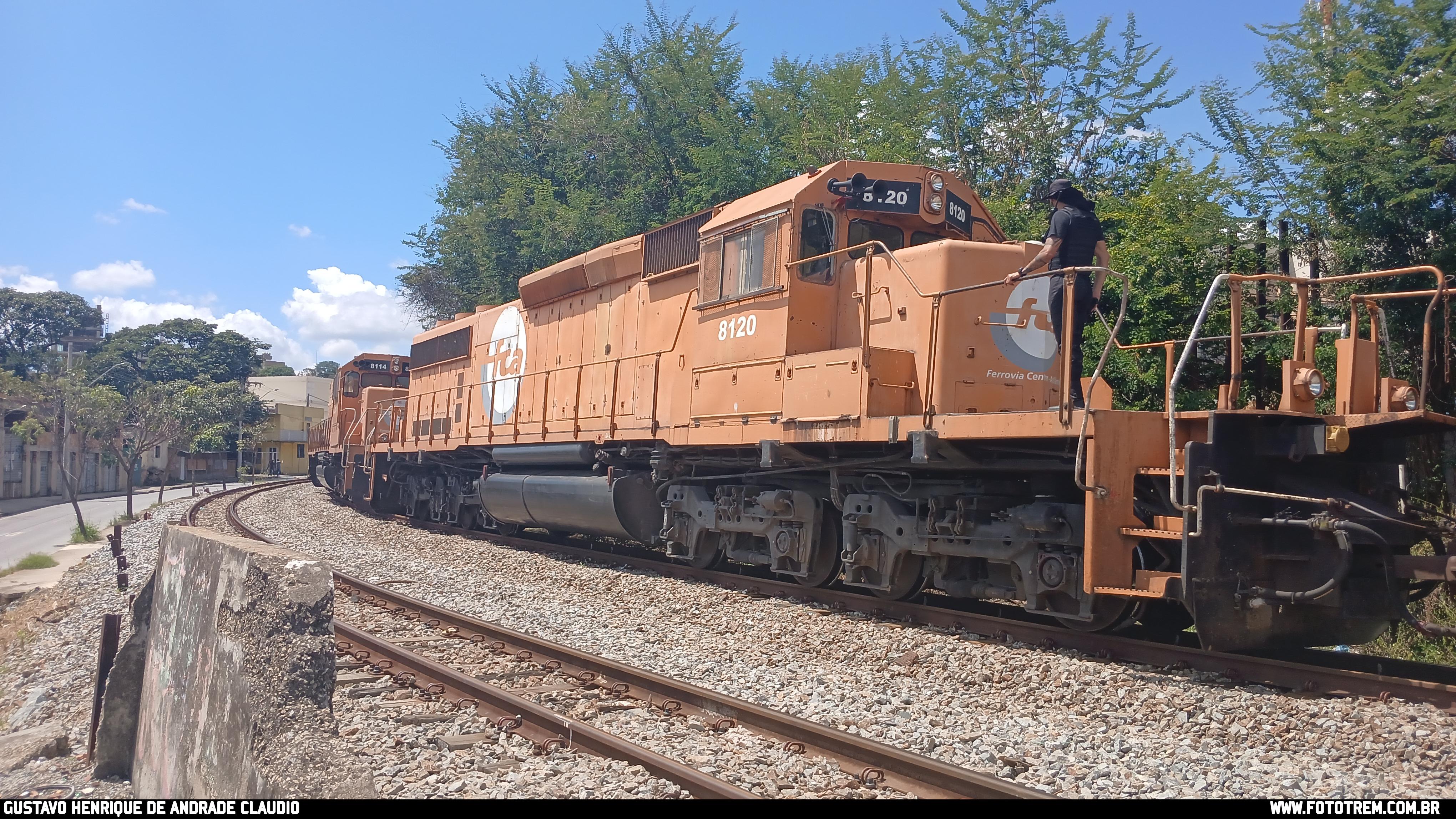 FCA EMD SD40-2 BB 8120 em Betim - MG