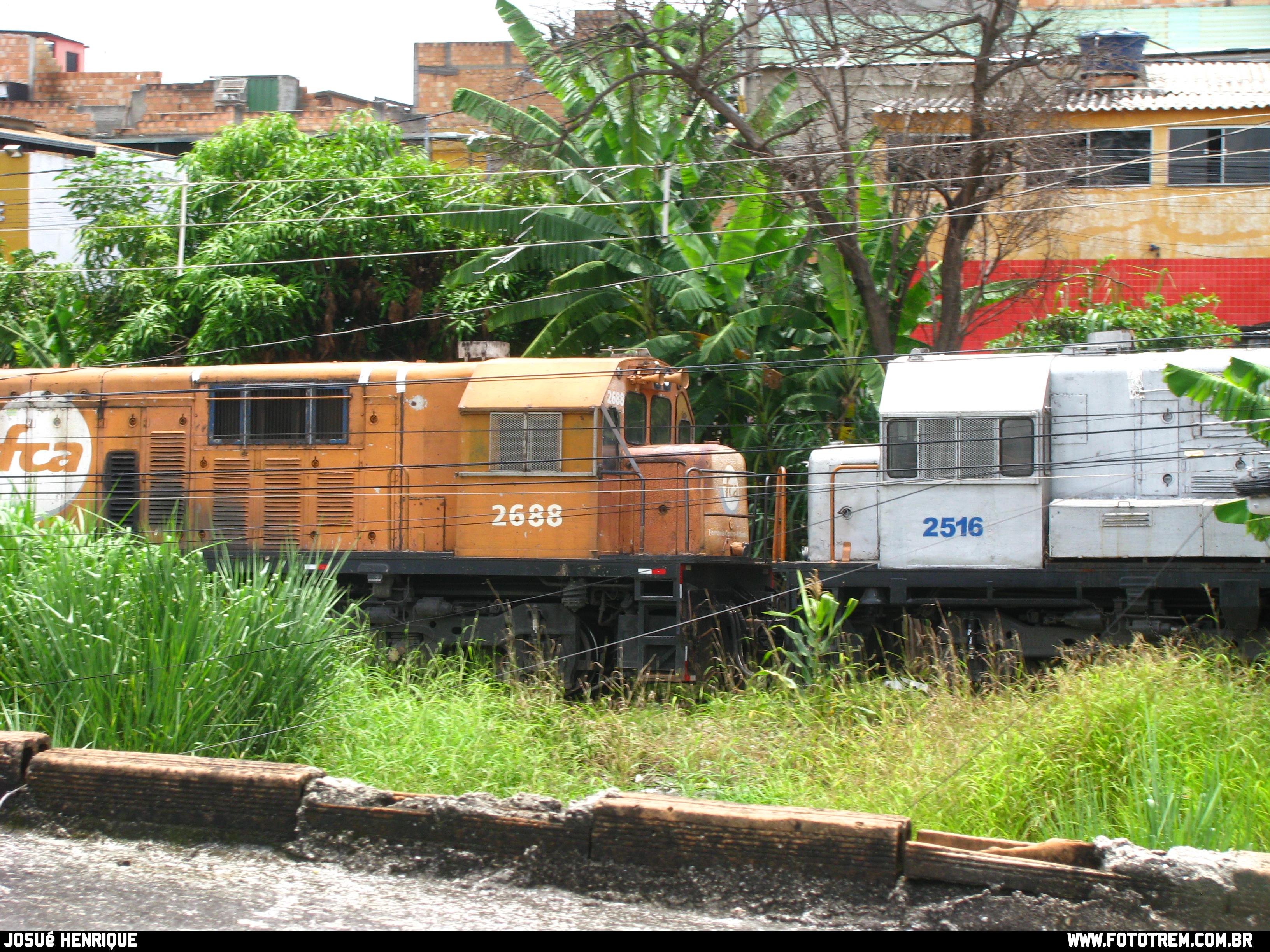 Foto Trem - FCA GE U20C 2688,2516  em Betim - MG