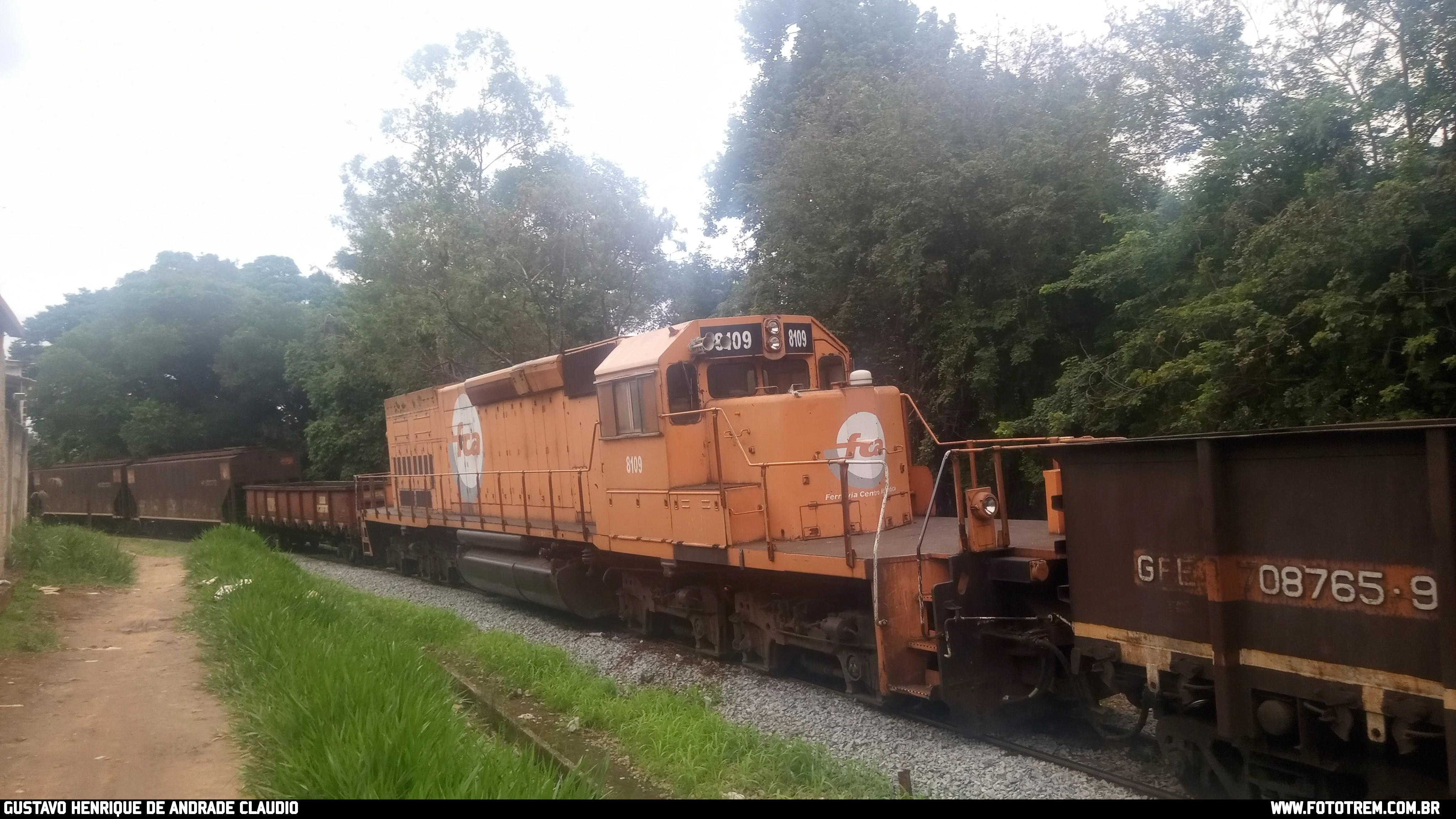 Foto Trem - FCA EMD SD40-2 BB 8108 em Betim - MG