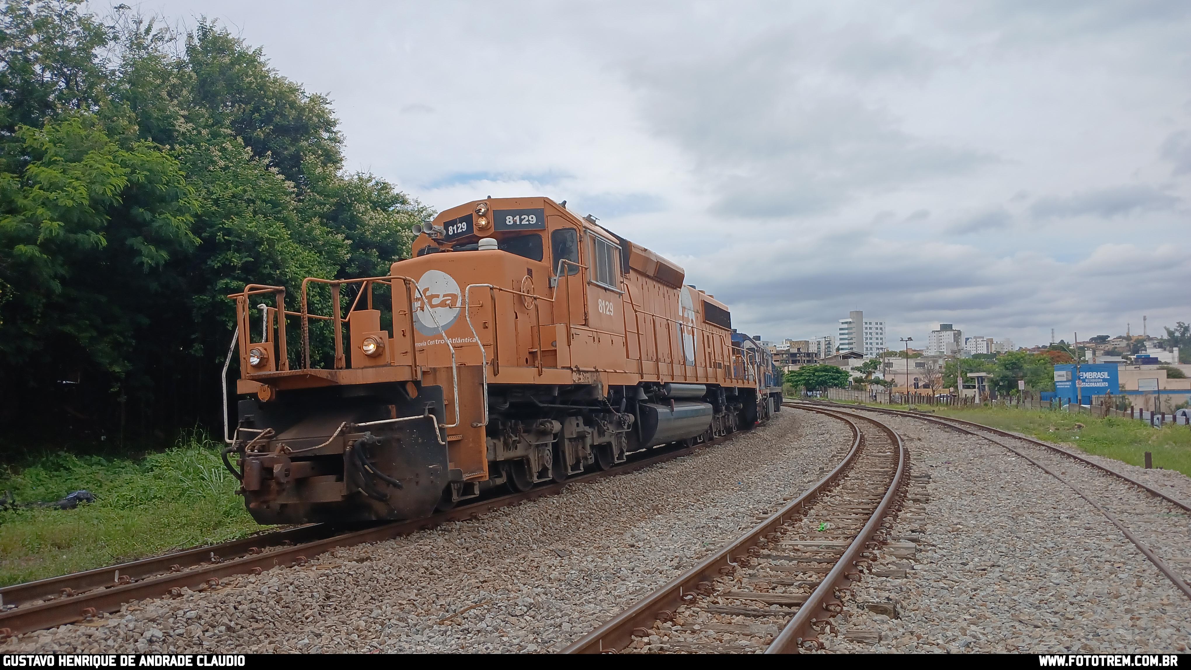Foto Trem - FCA EMD SD40-2 BB 8129 em Betim - MG
