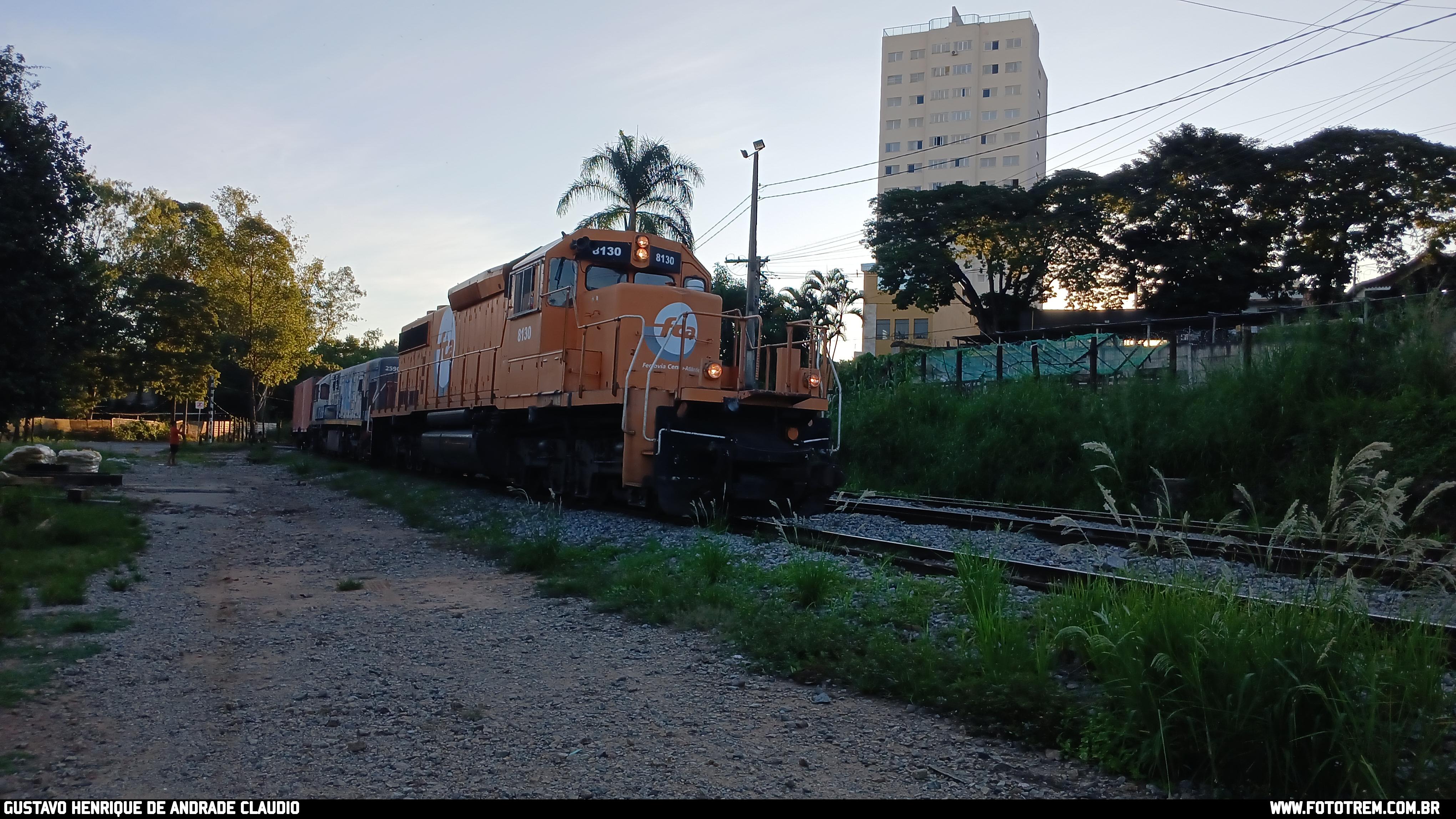 Foto Trem - FCA EMD SD40-2 BB 8130 em Divinópolis - MG