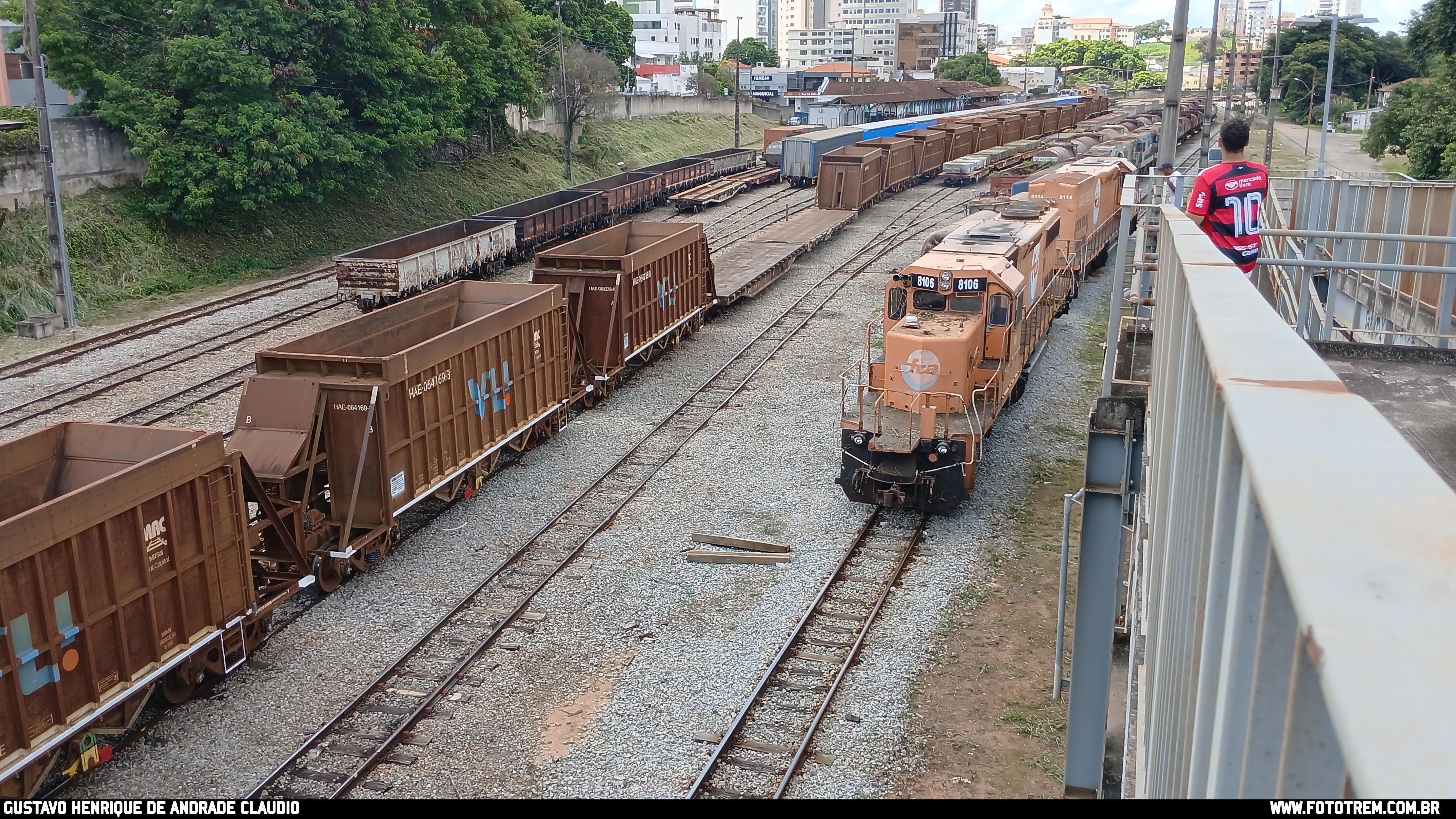 Foto Trem - FCA EMD SD40-2 BB 8106 em Divinópolis - MG