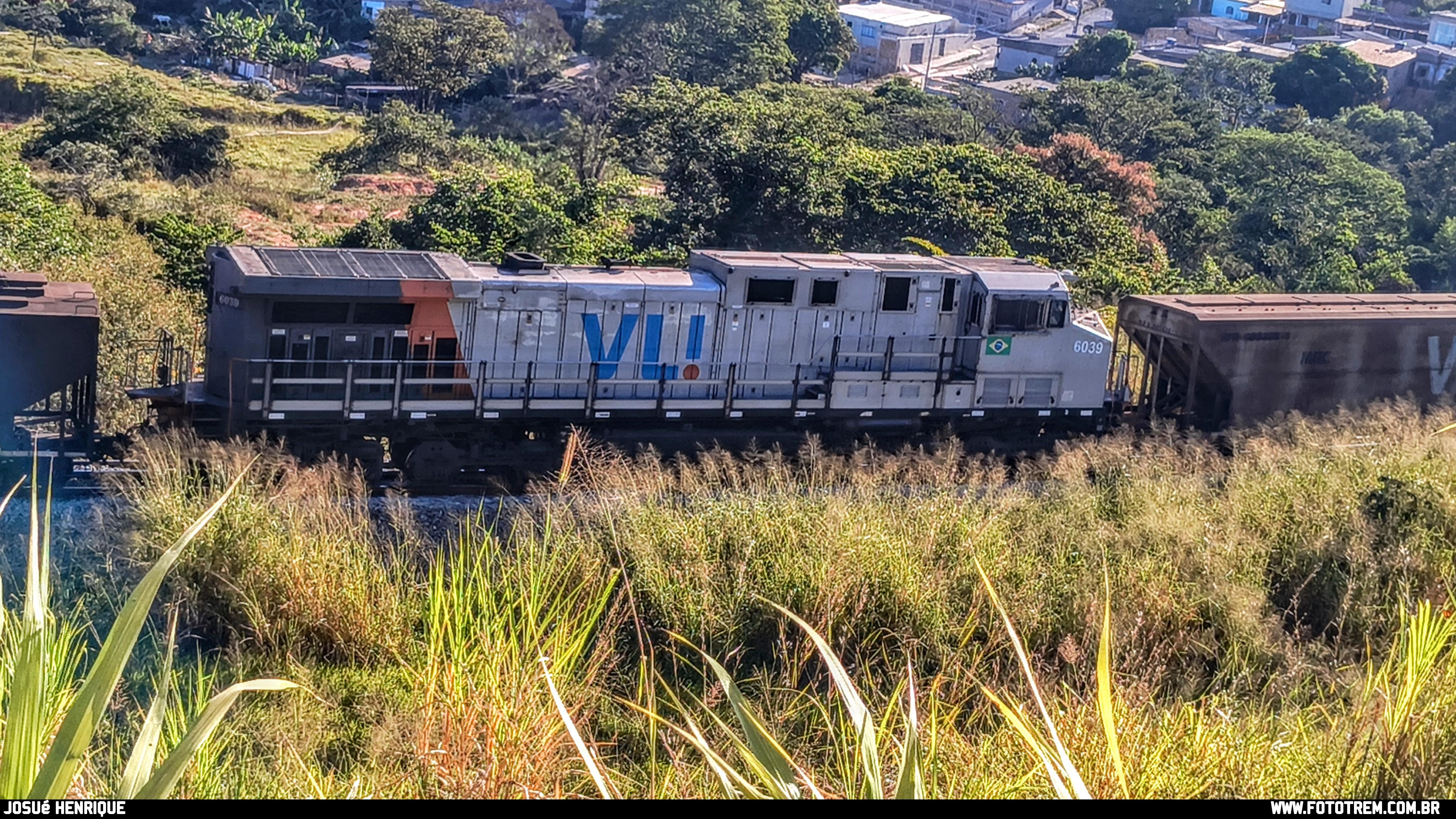 Foto Trem - VLI GE DASH 9-40BBW 6039 em Contagem - MG