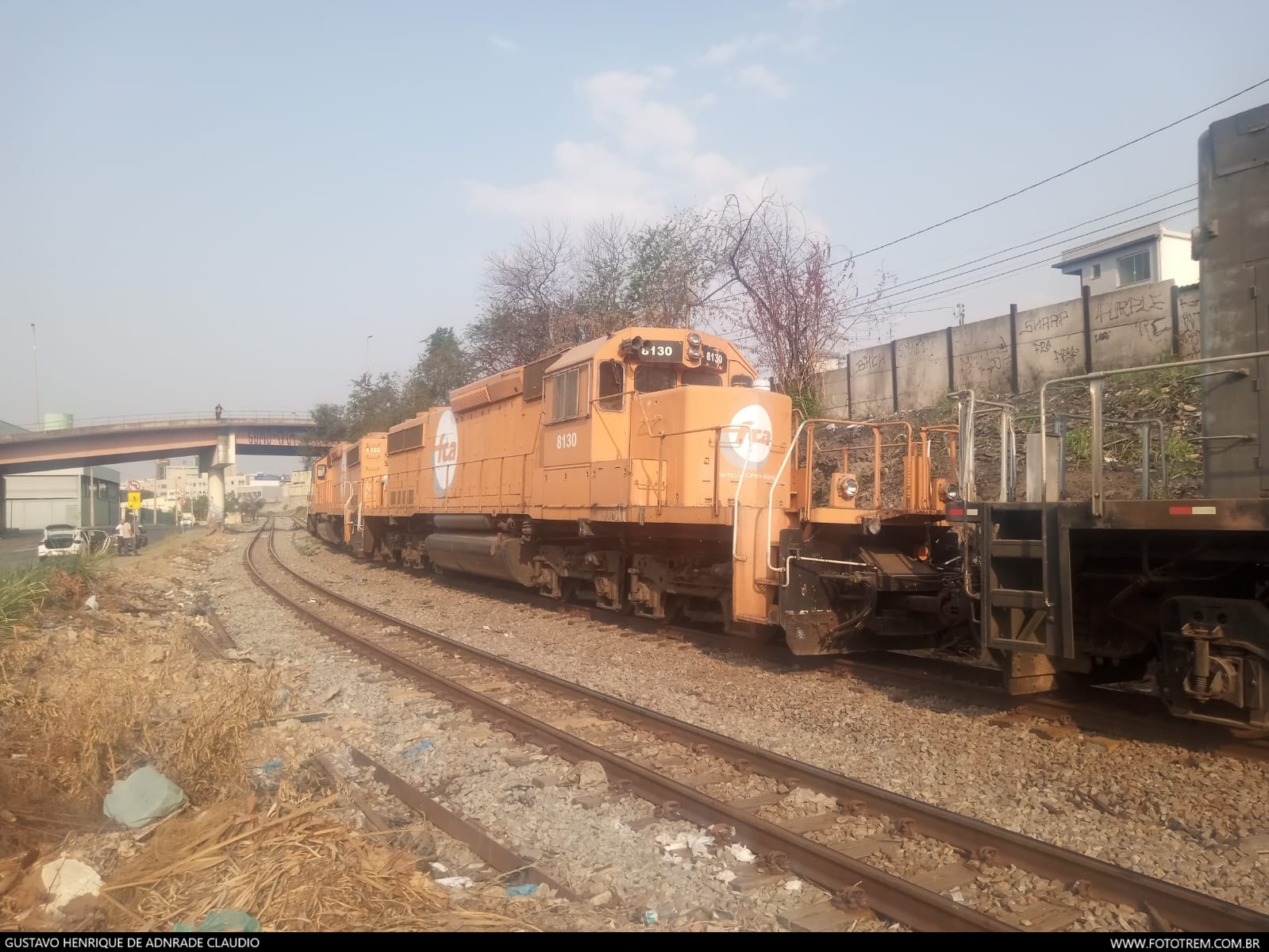 Foto Trem - FCA EMD SD40 BB 8130 em Betim - MG