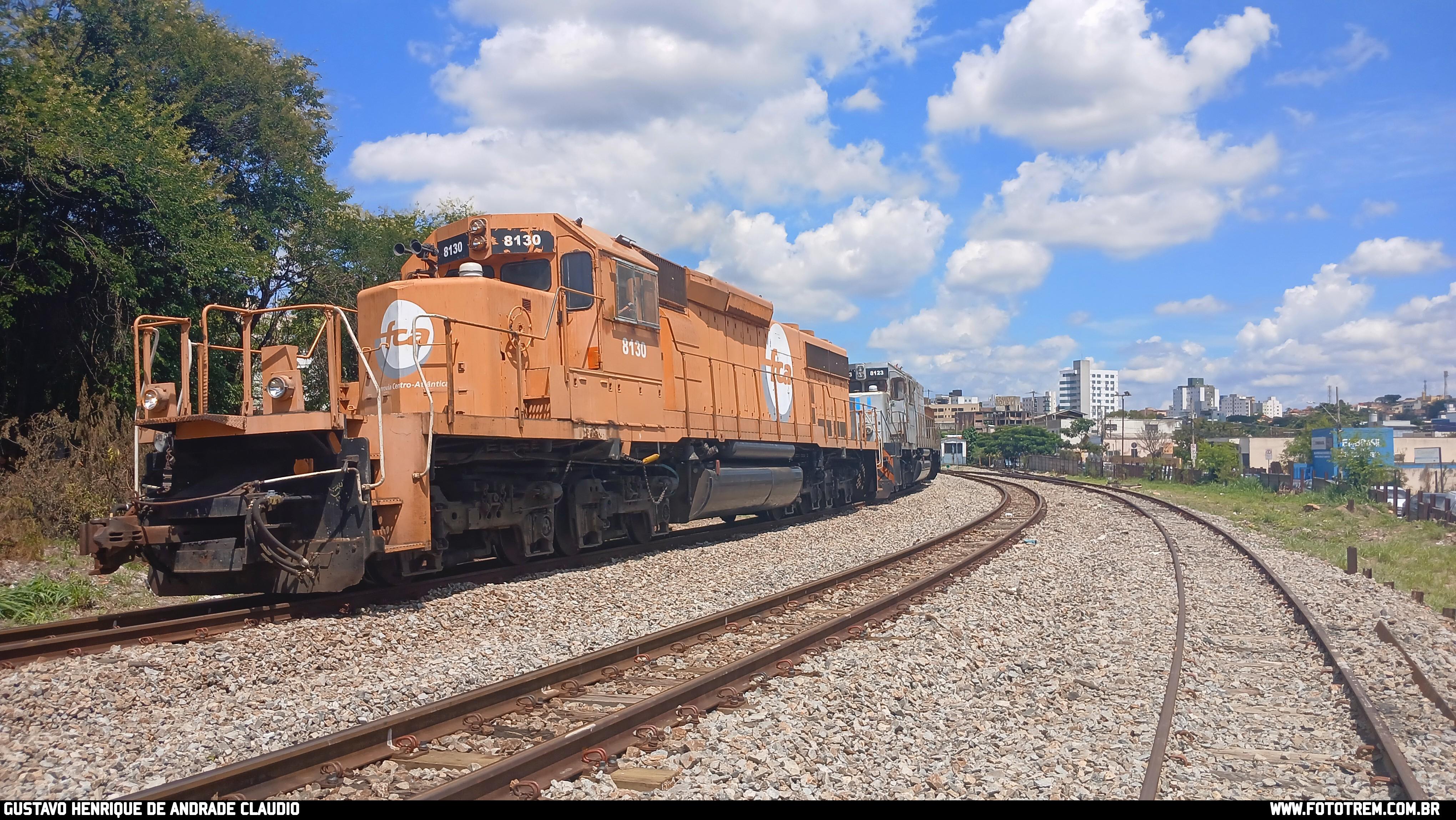 FCA EMD SD40-2 BB 8130 em Betim - MG