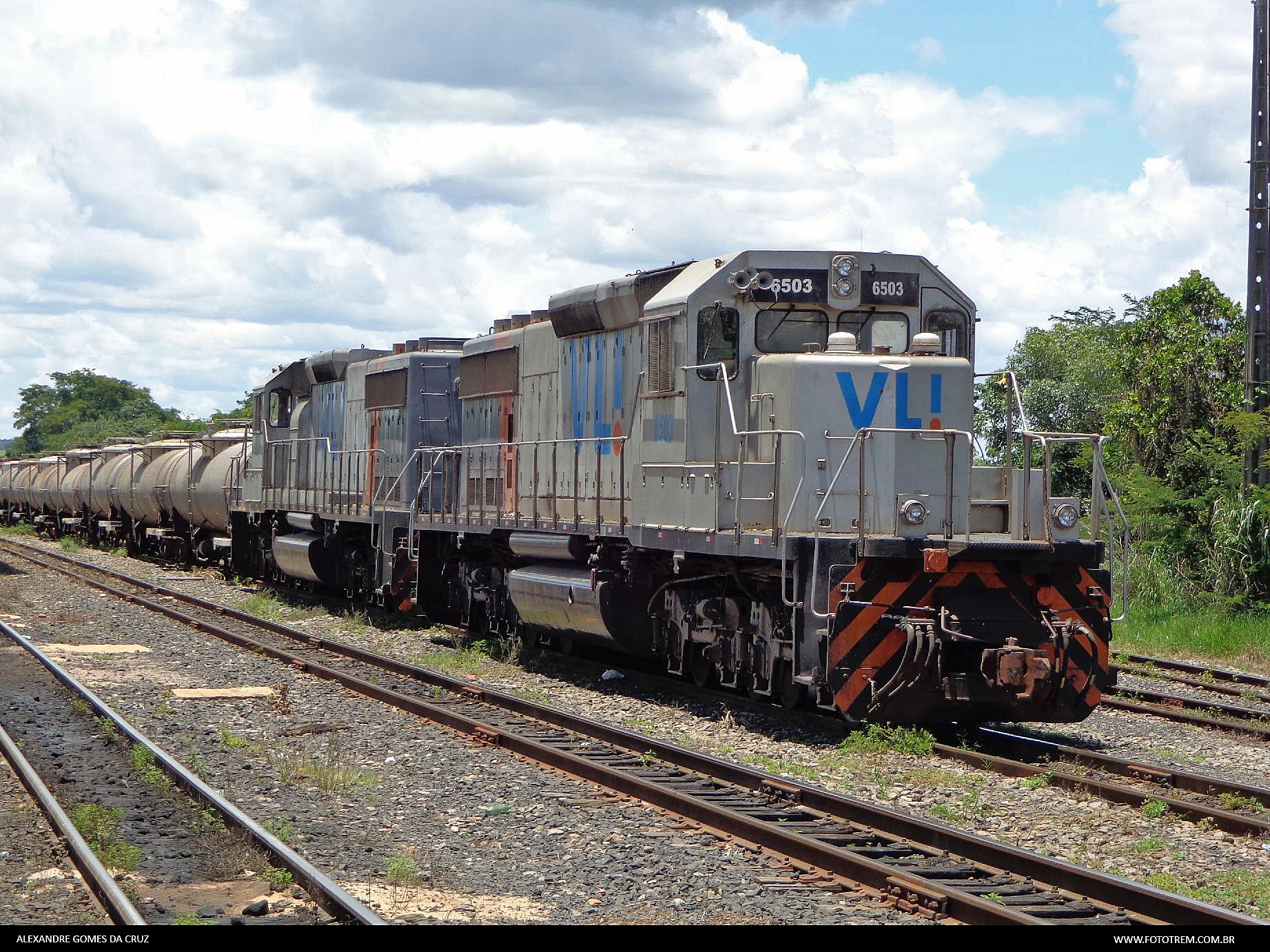 Foto Trem - VLI EMD SD40-2 BB 6503 em Pires do Rio - GO