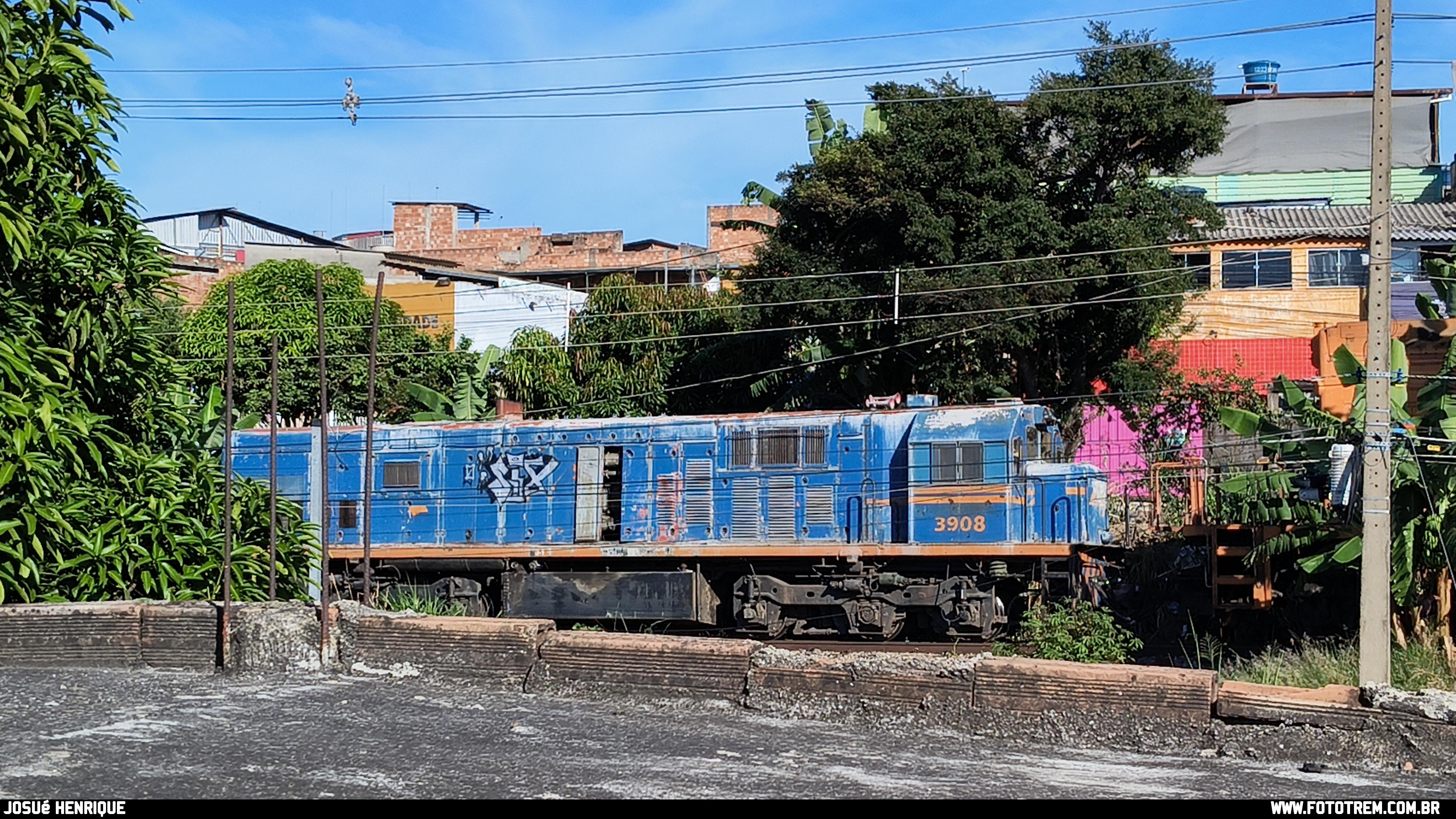 Foto Trem - FCA GE U20C 3908 em Betim - MG