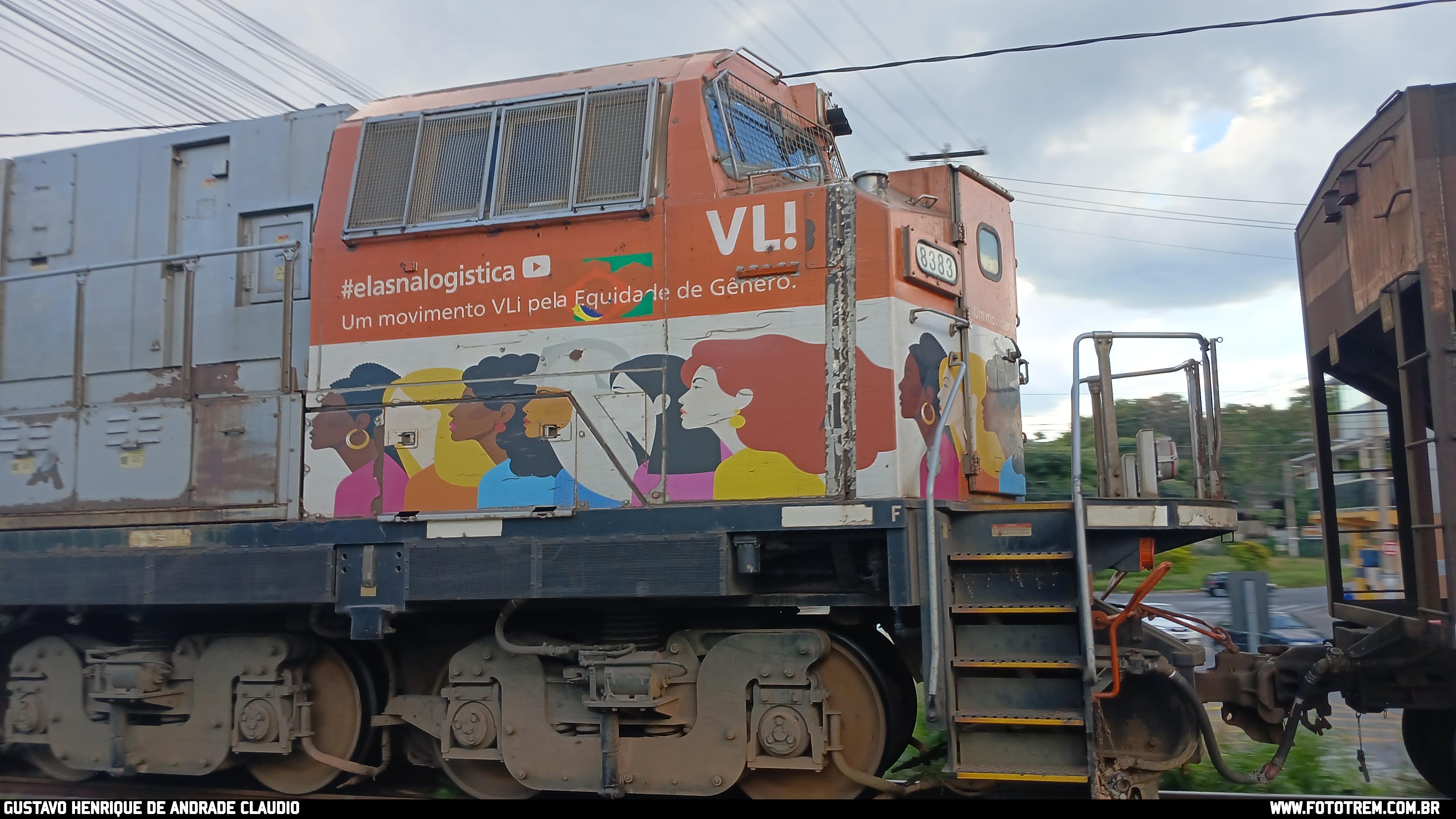VLI EMD SD70Ace-BB 8383 em Betim - MG