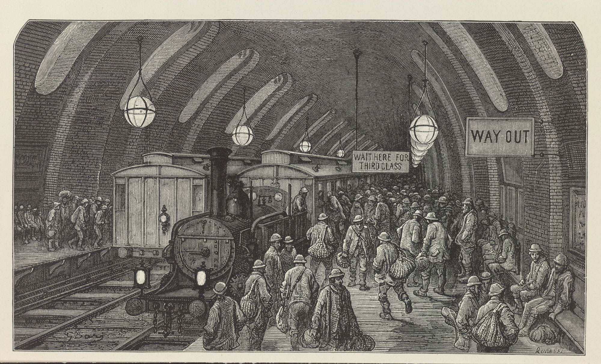 Estação Pancras Goods Station em Londres de 1868